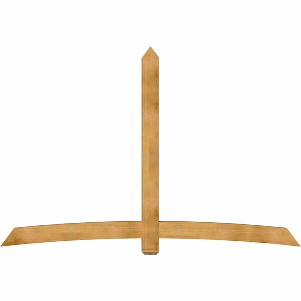 Ekena Millwork Bellingham Rough Sawn Timber Gable Bracket, Western Red Cedar, 108"W x 72"H x 6"D x 6"F, 16/12 Pitch GBW108X72X0606BEL00RWR - main